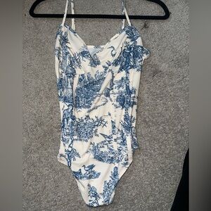 NEW NEVER WORN Santorini Beach Mock Corset Bodysuit